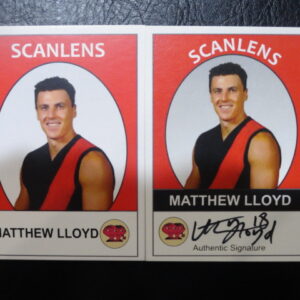 2019 SCANLENS BASE/SIGNATURE CARD BUNDLE MATTHEW LLOYD