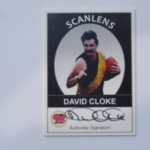 2019 SCANLENS SIGNATURE CARD DAVID CLOKE /50