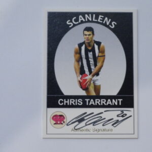 2019 SCANLENS SIGNATURE CARD CHRIS TARRANT /50