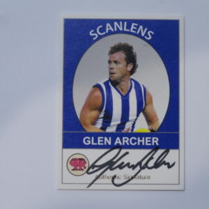 2019 SCANLENS SIGNATURE CARD GLEN ARCHER /50