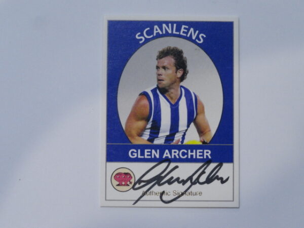 2019 SCANLENS SIGNATURE CARD GLEN ARCHER /50