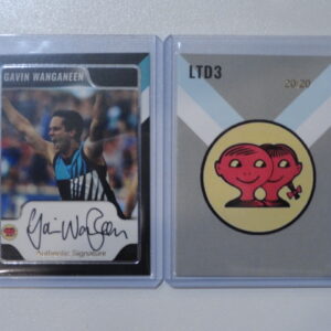 2019 SCANLENS LIMITED EDITION SIGNATURE CARD GAVIN WANGANEEN LTD3  /20