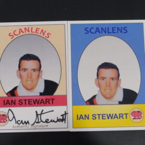 2019 SCANLENS BASE CARD SC1 & SC4 IAN STEWART CARDS BUNDLE