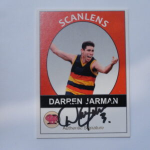 2019 SCANLENS SIGNATURE CARD DARREN JARMAN /50