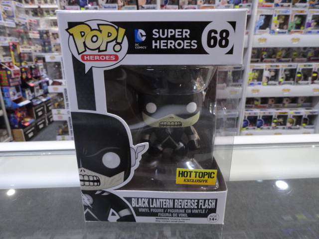 SUPER HEROES - BLACK LANTERN REVERSE FLASH HOT TOPIC POP! VINYL #68