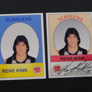 2019 SCANLENS BASE CARD SC5 & SIGNATURE SC2 RENE KINK BUNDLE