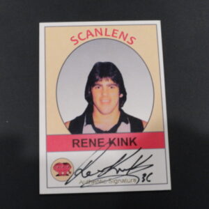 2019 SCANLENS SIGNATURE CARD RENE KINK  /50