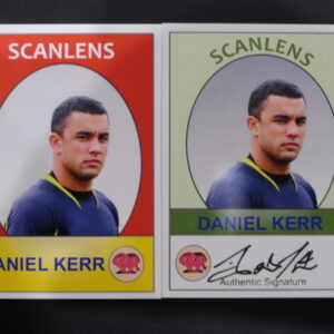 2019 SCANLENS SIGNATURE/BASE CARD BUNDLE DANIEL KERR