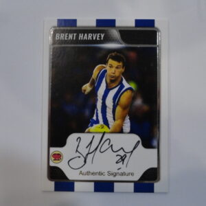 2020 SCANLENS LIMITED EDITION BRENT HARVEY SIGNATURE CARD /20