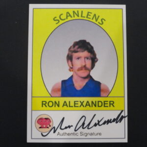 2019 SCANLENS SIGNATURE CARD RON ALEXANDER /50