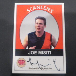 2019 SCANLENS SIGNATURE CARD JOE MISITI /50