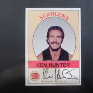 2019 SCANLENS SIGNATURE CARD KEN HUNTER /50