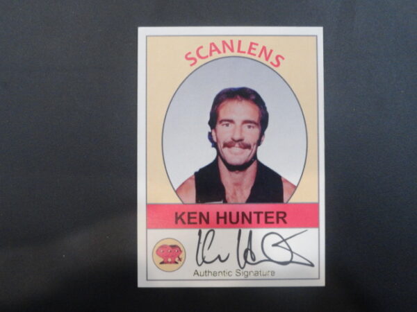 2019 SCANLENS SIGNATURE CARD KEN HUNTER /50