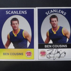2019 SCANLENS BASE/SIGNATURE CARD BUNDLE BEN COUSINS