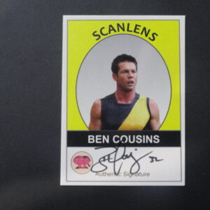 2019 SCANLENS SIGNATURE CARD BEN COUSINS /50