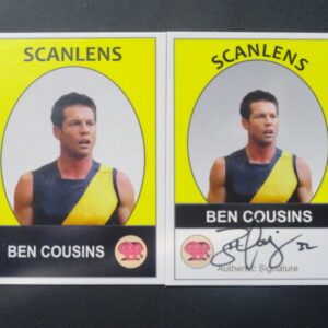 2019 SCANLENS BASE/SIGNATURE CARD BUNDLE BEN COUSINS
