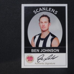 2019 SCANLENS SIGNATURE CARD BEN JOHNSON /50