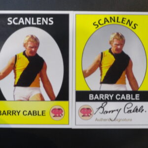 2019 SCANLENS BASE/SIGNATURE CARD BUNDLE BARRY CABLE