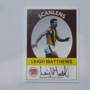 2019 SCANLENS SIGNATURE CARD LEIGH MATTHEWS /50