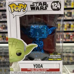Star Wars - Yoda Blue Chrome Star Wars Celebration LE 2500 #124