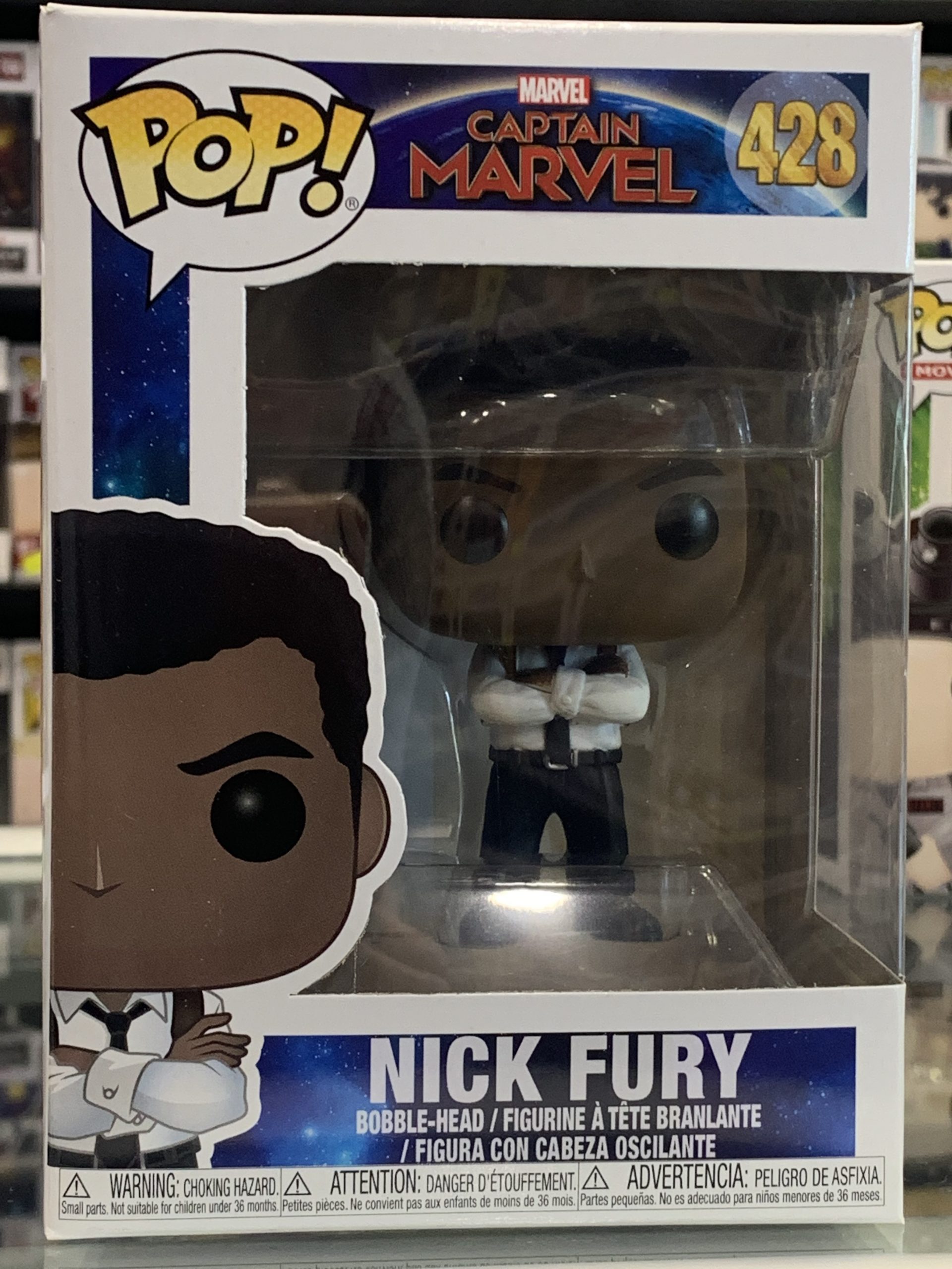 Funko Pop! Captain Marvel - Nick Fury #428