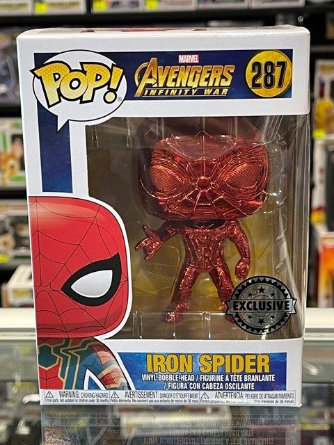 Funko Pop! Avengers Infinity War - Iron Spider (Red Chrome Exclusive) #287