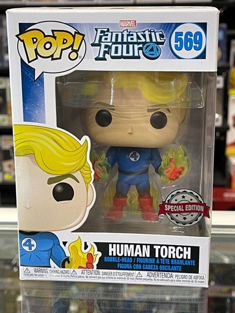 Fantastic Four - Human Torch with Flames US Exclusive Pop! Vinyl