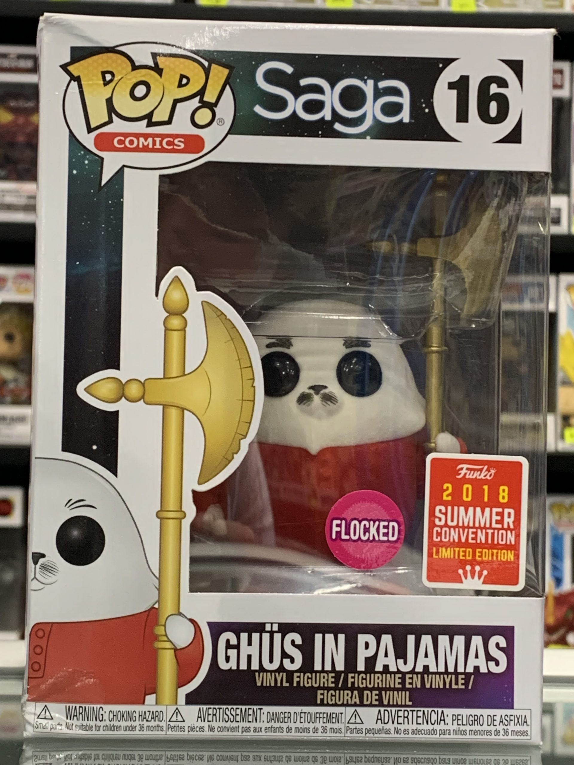 Saga - Ghus In Pajamas, Flocked, 2018 Summer Con