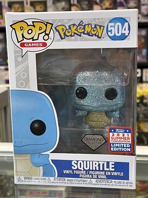 Funko Pop! Pokemon - Squirtle Diamond Glitter (NYCC 2021 Exclusive) #504