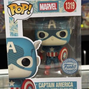 Funko Pop! Marvel Comics: D100 - Captain America Retro Reimagined (Special Edition) #1319