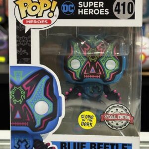 Funko Pop! DC Comics - Blue Beetle Dia De Los DC Glow (Special Edition) #410
