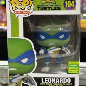 Funko Pop! Teenage Mutant Ninja Turtles x Power Rangers - Leonardo (SDCC 2022 Exclusive) #104