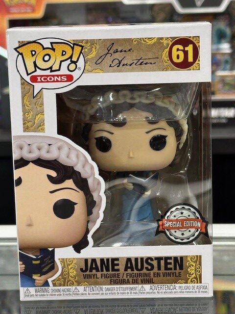 Funko Pop! Icons Jane Austen - Jane Austen with Book (Special Edition) #61