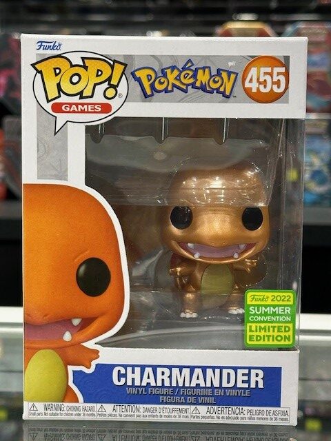 Funko Pop! Pokemon - Charmander Metallic (SDCC 2022 Exclusive) #455