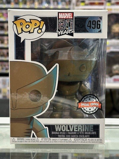 Funko Pop! Marvel Comics 80th Anniversary - Wolverine Patina (US Exclusive) #496