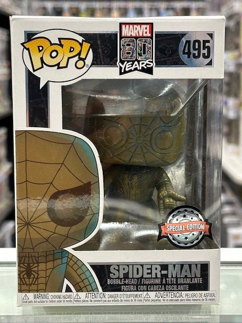 Funko Pop! Marvel Comics 80th Anniversary - Spider Man (US Exclusive) #495