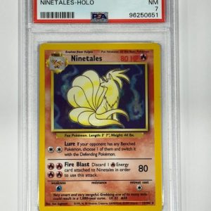 1999 Pokemon Base Set - Ninetales Holo #12 NM PSA 7
